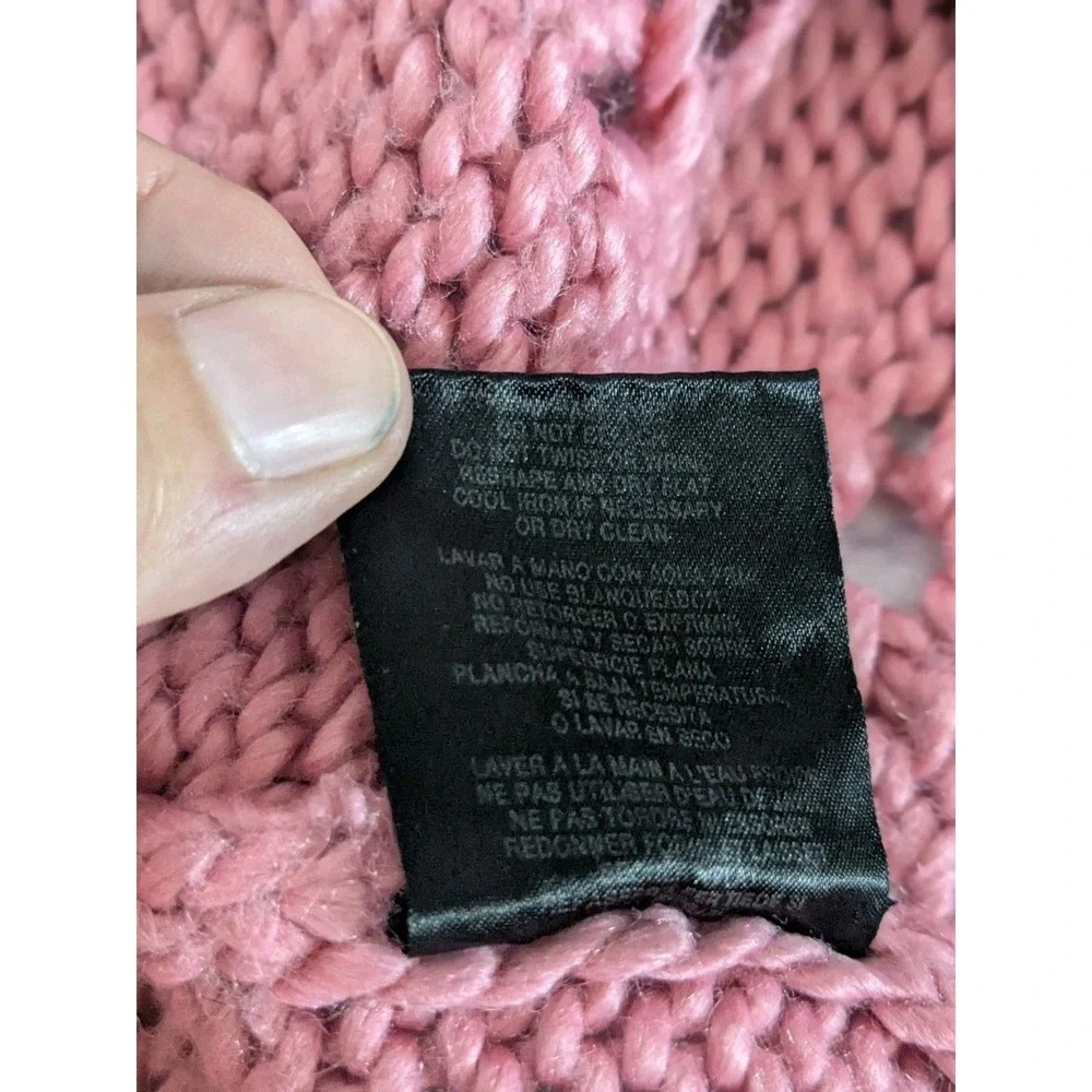 Y2K Bebe Fairy Pink tie-front cardigan‎ ballet core coquette shrug Jrs Med - Picture 10 of 10